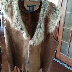 Faux Fur/Suede Vest